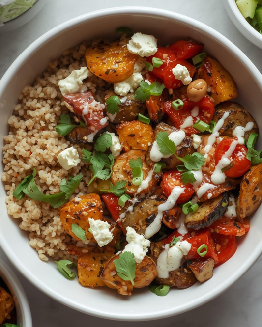 Mediterranean Roasted Veg Bowl